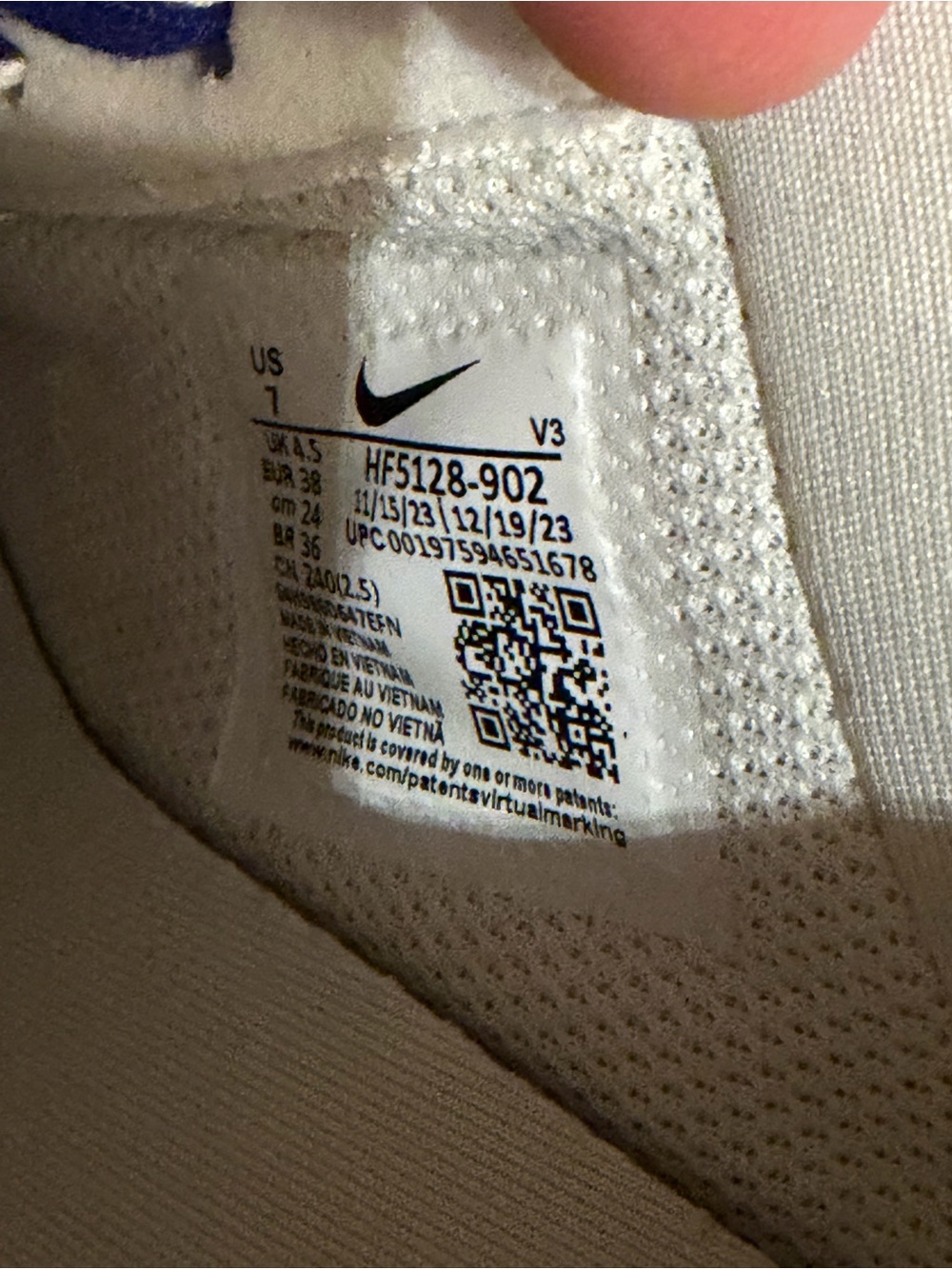 Nike Air Force 1 Low “Woven Together” Sneakers size 7 - Picture 13 of 14